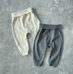 Quincy Mae BABY PANT SET INDIGO IVORY 󥷡 ᥤ 󥰥ѥ2ȡʥǥ/ܥ꡼