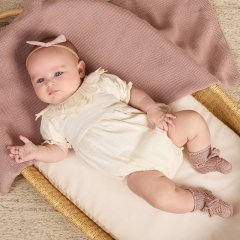 Quincy Mae COLLARED ROMPER IVORY 󥷡 ᥤ Ⱦµѡʥܥ꡼