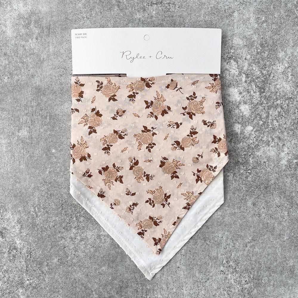 Rylee + Cru SCARF BIB SET HARVEST ROSE,NATURAL �饤�꡼����ɥ��롼 �ӥ�2���ȡʥϡ��٥��ȥ�����/�ʥ������