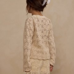 Rylee + Cru CROCHET KNIT PULLOVER NATURAL 饤꡼ɥ롼 ˥åȥץ륪Сʥʥ