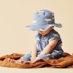 Wilson and Frenchy Organic Crinkle Sun Hat Daisy Floral 륽  ե ϥåȡʥǥ