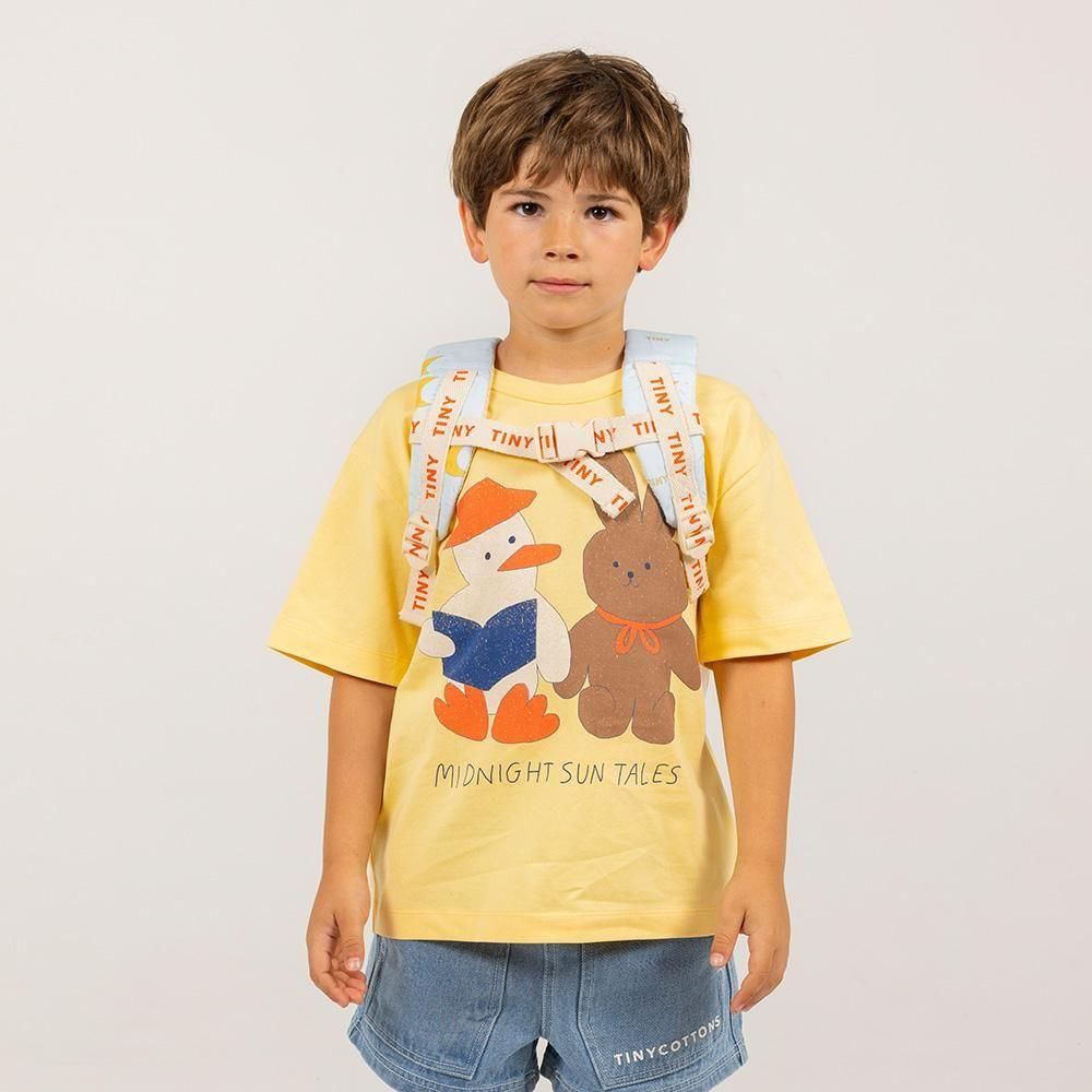 tinycottons Tシャツ tinycottons READERS GRAPHIC TEE mellow yellow タイニー