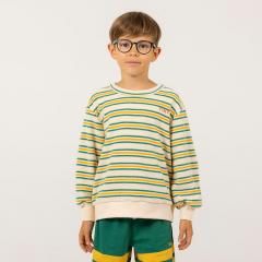 tinycottons STRIPES MULTICOLOR SWEATSHIRT light cream タイニーコットンズ 長袖スウェット（ライトクリーム）