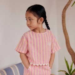 Louise Misha Blouse Kalistee Pink Gelato Stripes 륤ߡ Ⱦµ֥饦ʥԥ󥯥顼ȥȥ饤ץ