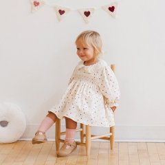 Quincy Mae CALLIE DRESS HEART DITSY NATURAL 󥷡 ᥤ Ĺµԡʥʥ