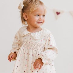 Quincy Mae CALLIE DRESS HEART DITSY NATURAL 󥷡 ᥤ Ĺµԡʥʥ