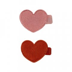 Quincy Mae HEART CLIPS, SET OF 2 RED, LIPSTICK 󥷡 ᥤ ϡȥإåסʥå/åץƥå