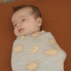 Bam Loves Boo Celestial Swaddle Dusty Blue バム ラブズ ブー セレスティアルスワドル（ダスティブルー） 
