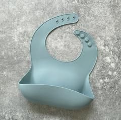 Bam Loves Boo Silicone Bibs  light Blue バム ラブズ ブー シリコンビブ（ライトブルー）
