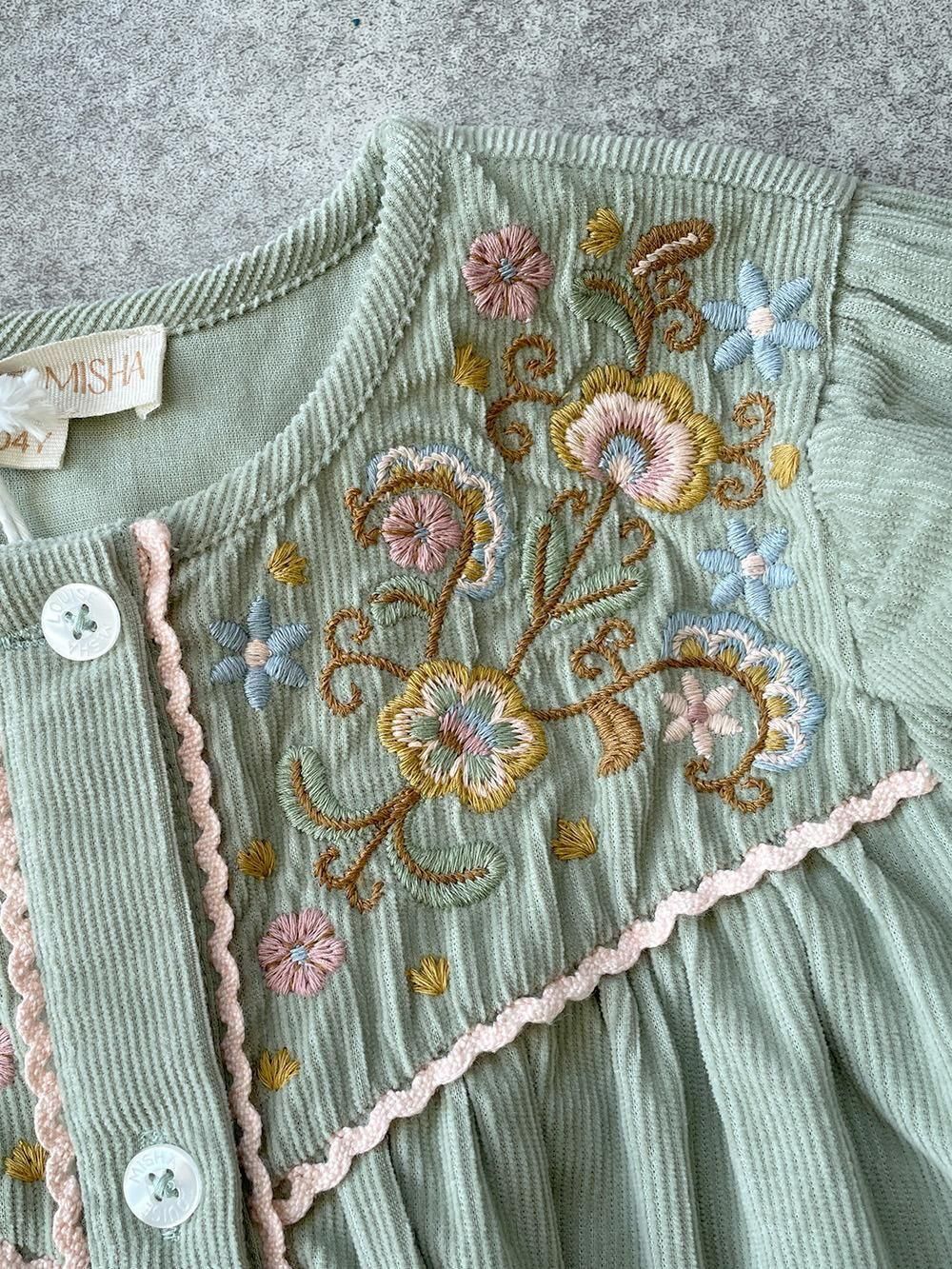 新品 10Y ルイーズミーシャ Louise Misha ワンピース チュニック Louise Misha Dress Floriane Almond ルイーズミーシャ 長袖
