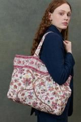 Louise Misha Tote Bag Beverly Cream Bluebell Grove - Frieze ルイーズミーシャ トートバッグ Sサイズ（クリームブルーベルグローブ）