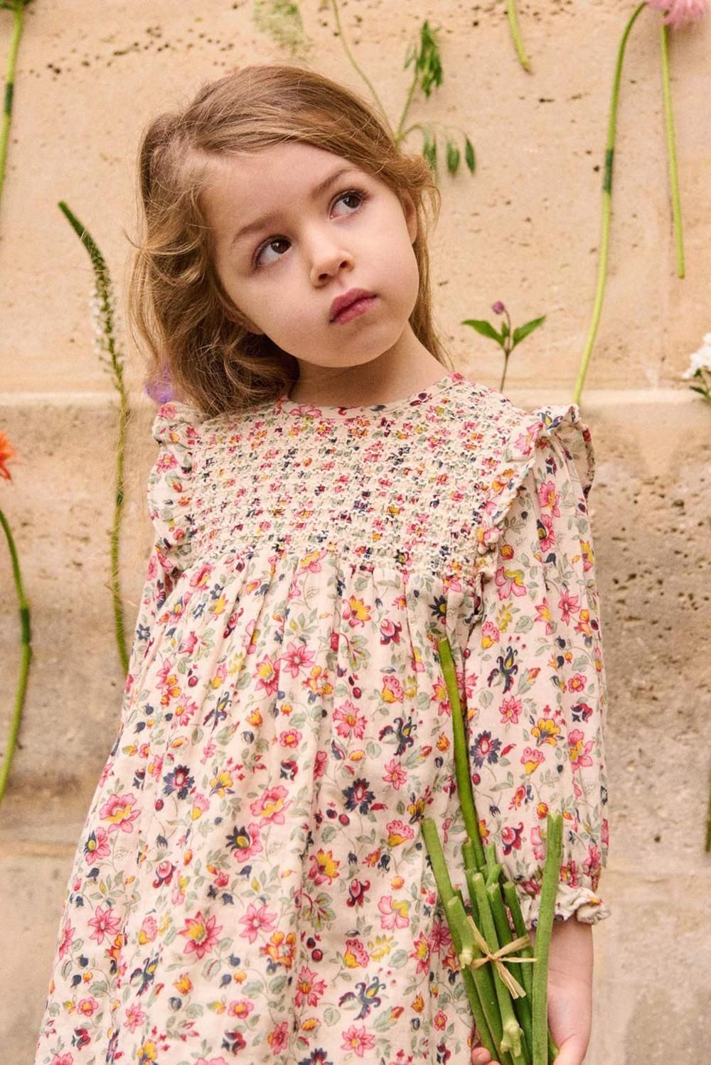 Louise Misha Dress Saralou Cream Wild Flowers ルイーズ