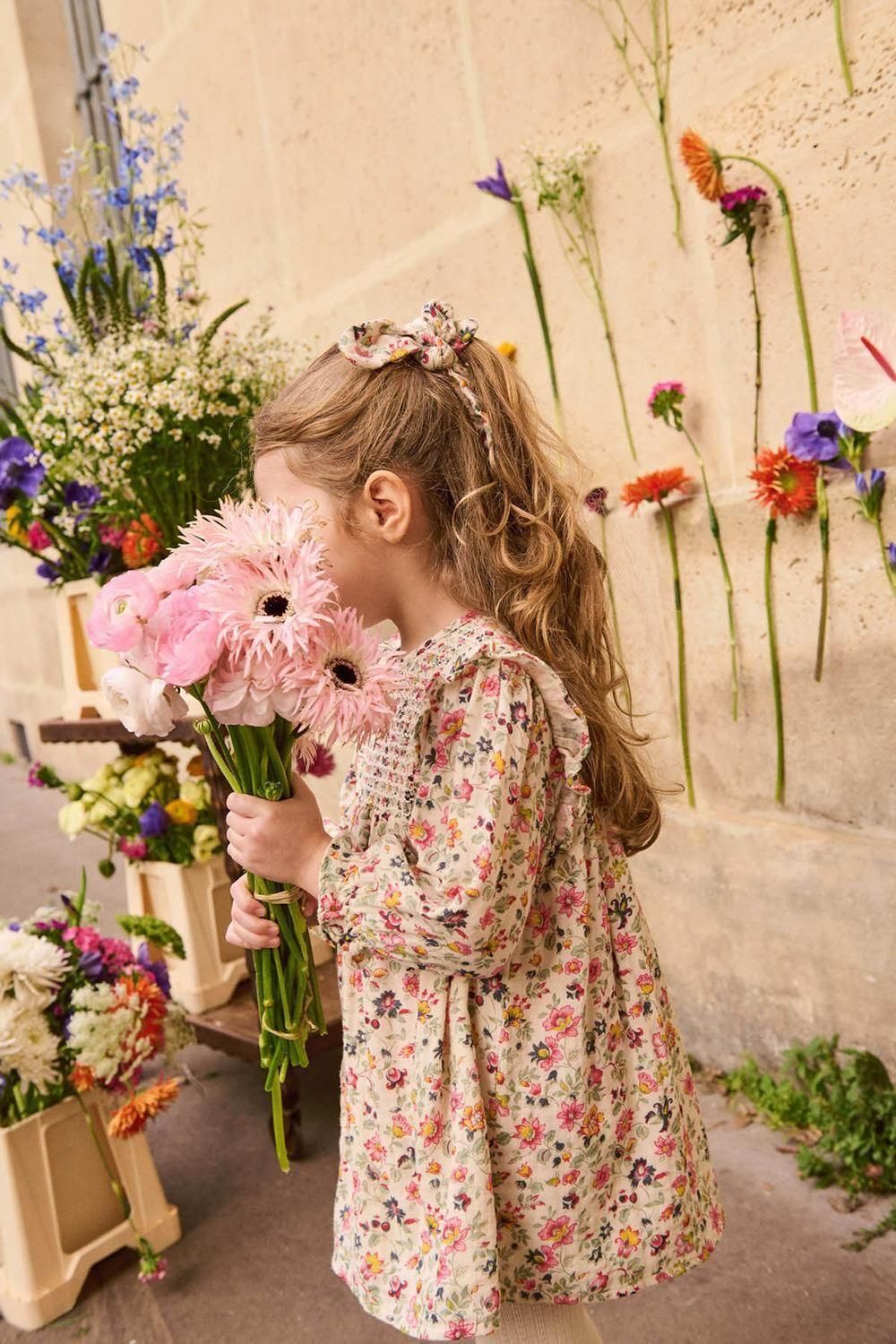※あ【新品】2020AW *Louise Misha* ワンピース 8Y Louise Misha Dress Saralou Cream Wild Flowers ルイーズ