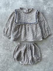 Bebe Organic Carlotta Baby Set Ditsy Floral ٥٥˥å ֥饦+֥ޥåȡʥǥåĥե)