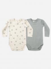 Quincy Mae JERSEY BODYSUIT  2 PACK BEARS/STEEL BLUE󥷡ᥤ Ĺµܥǥ2ȡʥʥ/֥롼