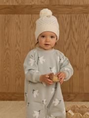 Rylee & Cru RAGLAN JUMPSUIT DOVES PISTACHIO ライリー アンド クルー 長袖ロンパース(ピスタチオ)