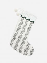 Rylee & Cru  CHRISTMAS STOCKING GREEN VINES AW25 NATURAL ライリー アンド クルー クリスマスソックス(グリーンバイン/ナチュラル)