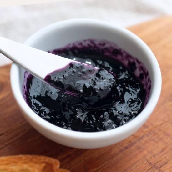 ガーデンハックルベリージャム なめらかタイプ - 信州 山と畑の