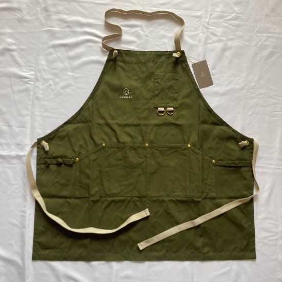 LAND&B.C. Work Apron ワークエプロン オリーブ - FUSSA GENERAL STORE