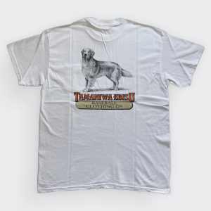 TAMANIWA ANIMAL POCKET T-Shirts DOG WHITE