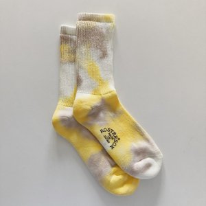 <img class='new_mark_img1' src='https://img.shop-pro.jp/img/new/icons14.gif' style='border:none;display:inline;margin:0px;padding:0px;width:auto;' />ROSTER SOX TIE DYE SOCKS YELLOW