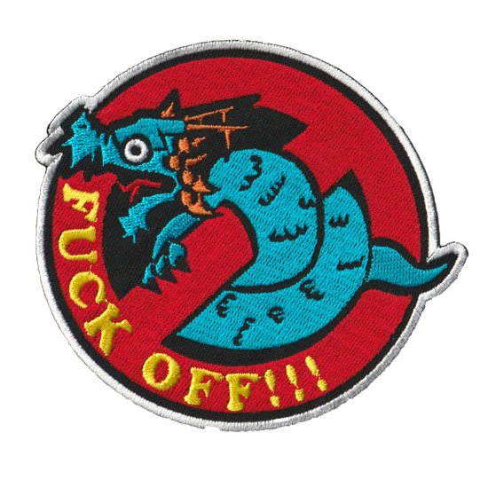 FUCK OFF DRAGON | 刺繍ワッペン | 阪神オリジナルマークワッペン作る