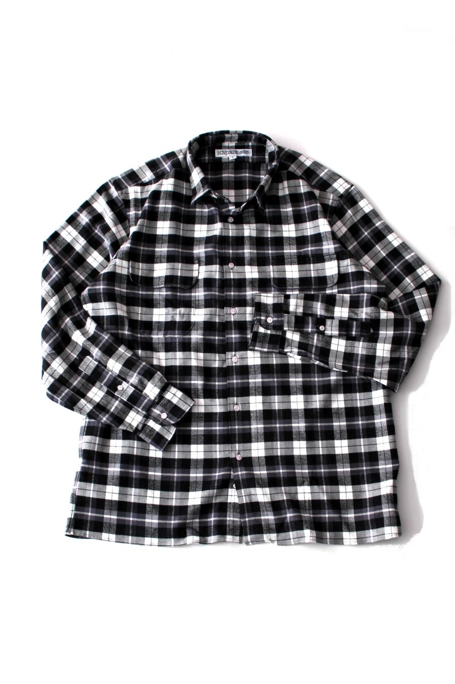 narifuri Bias cut heated flannel shirt冬に最適なヒートネルシャツです