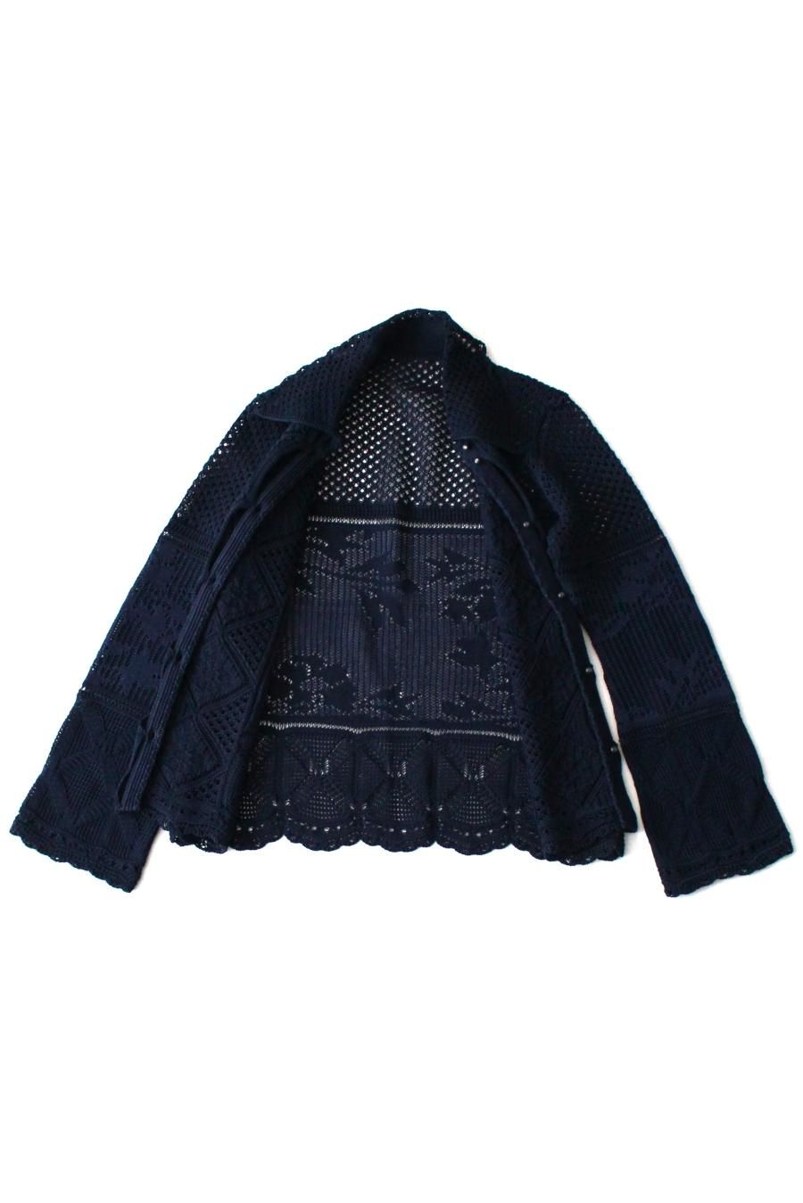 Mame Kurogouchi（マメ クロゴウチ）Cotton Lace Knitted Cardigan 