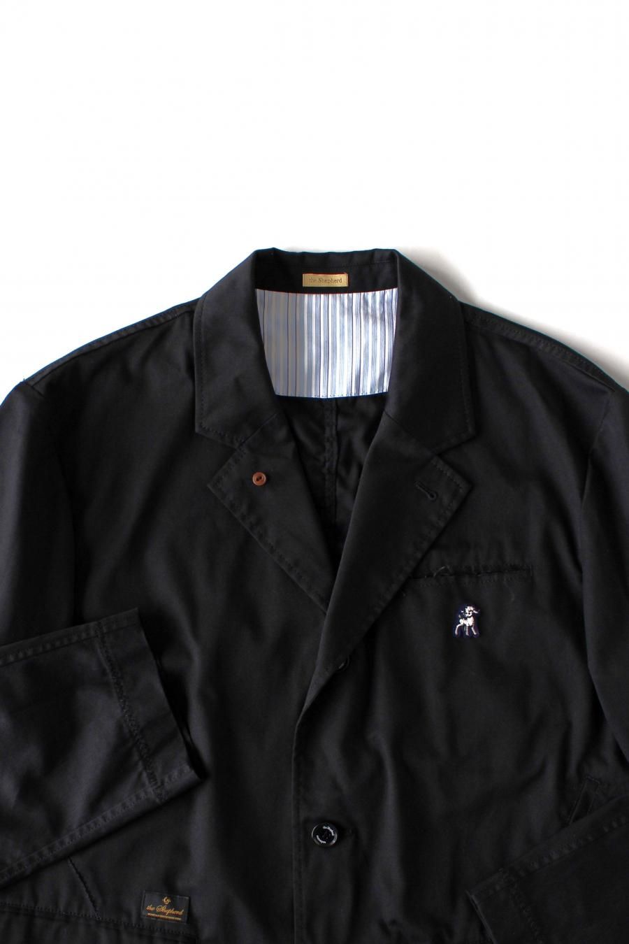 The Shepherd T/CツイルパッカリングJKT ブラック サイズ2 the Shepherd（ザ シェパード）T/CツイルパッカリングルーズJKT