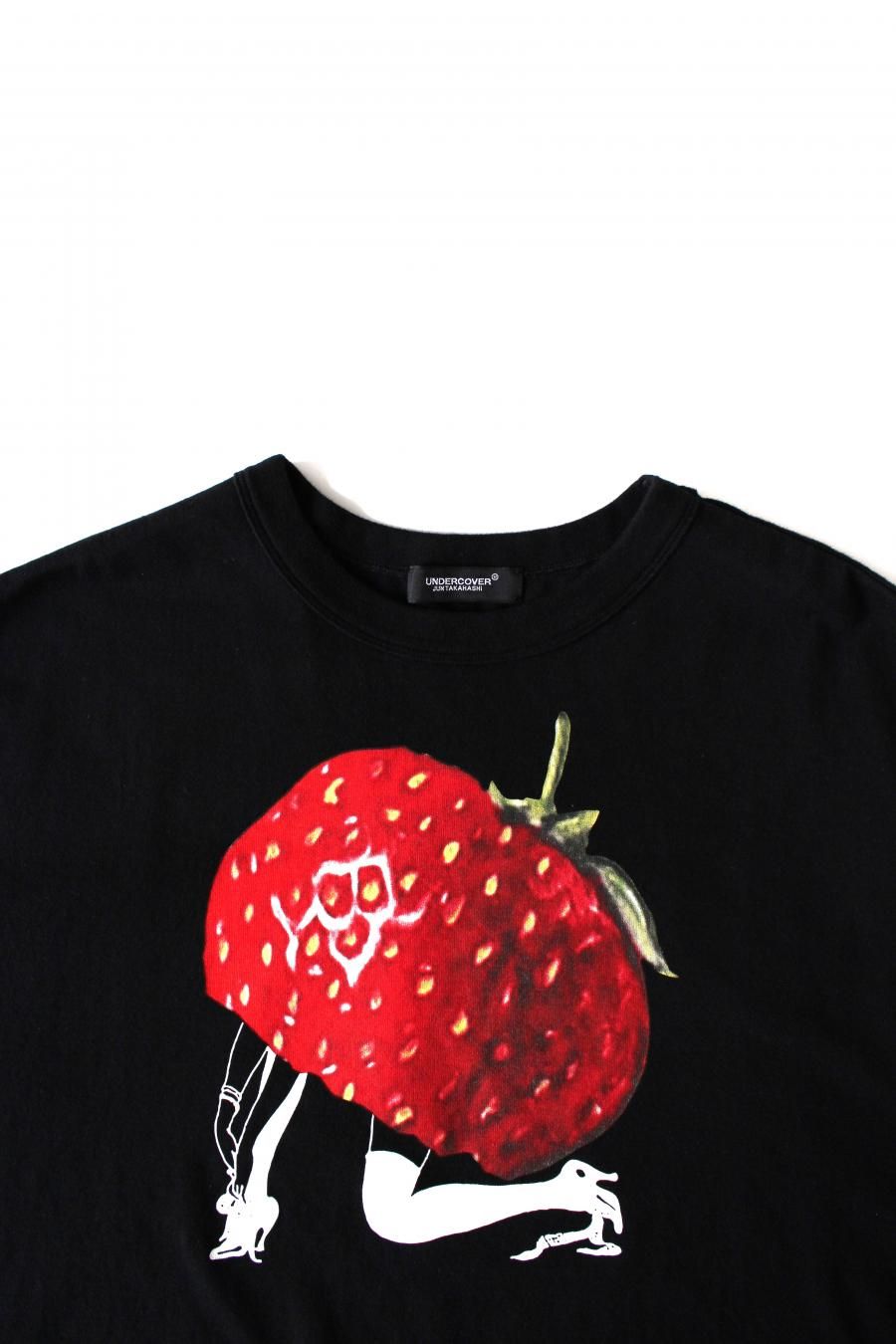 UNDERCOVER（アンダーカバー）FRONT SHORT WIDE TEE STRAWBERRY