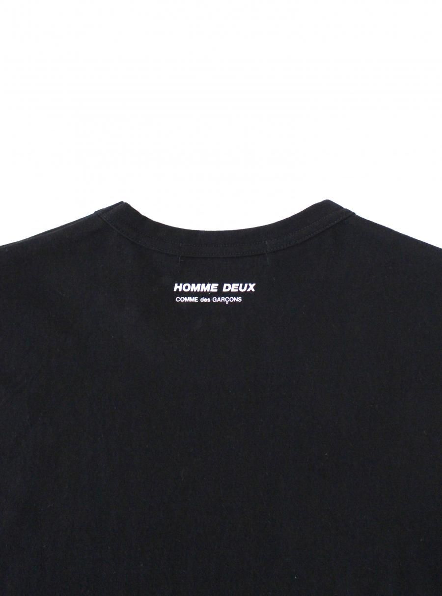 専用　コムデギャルソン黒　長袖Tシャツ　半袖ドッキング　 HOMME DEUX コムデギャルソンCOMME des GARCONS Tシャツドッキングクルー