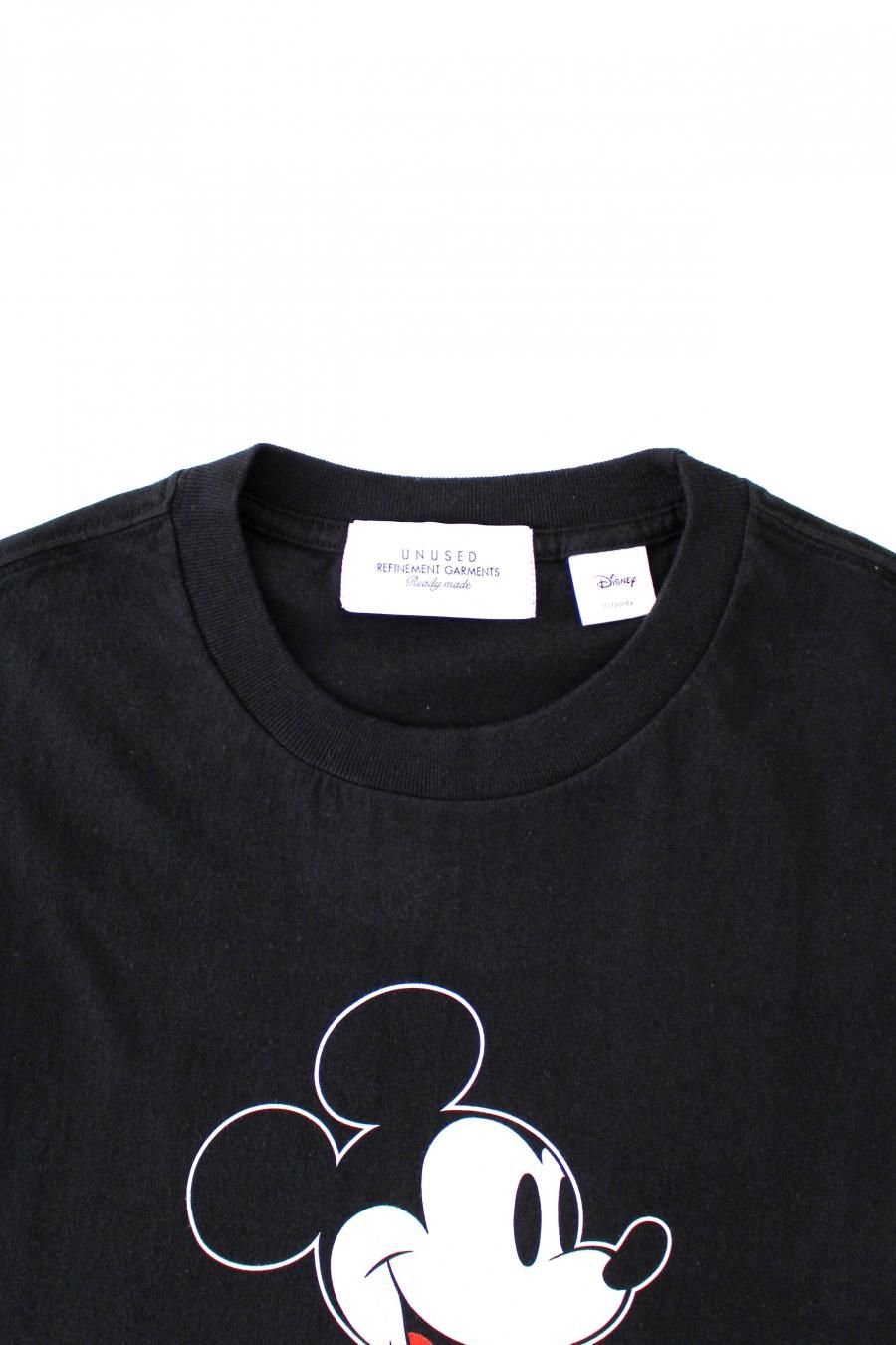 アンユーズド　ディズニー　ロンT UNUSED（アンユーズド）Mickey print long sleeve tee（BLACK