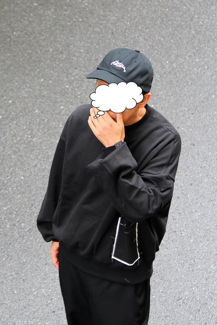 SISE <br />ポケットスウェットシャツ BLACK