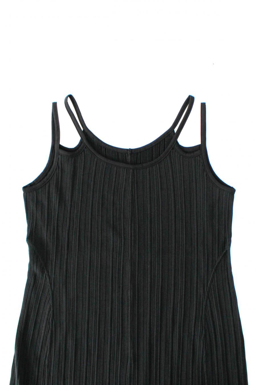 ReRamamachanページ Mame Kurogouchi】 Random Ribbed Organic Cotton 2way Dress