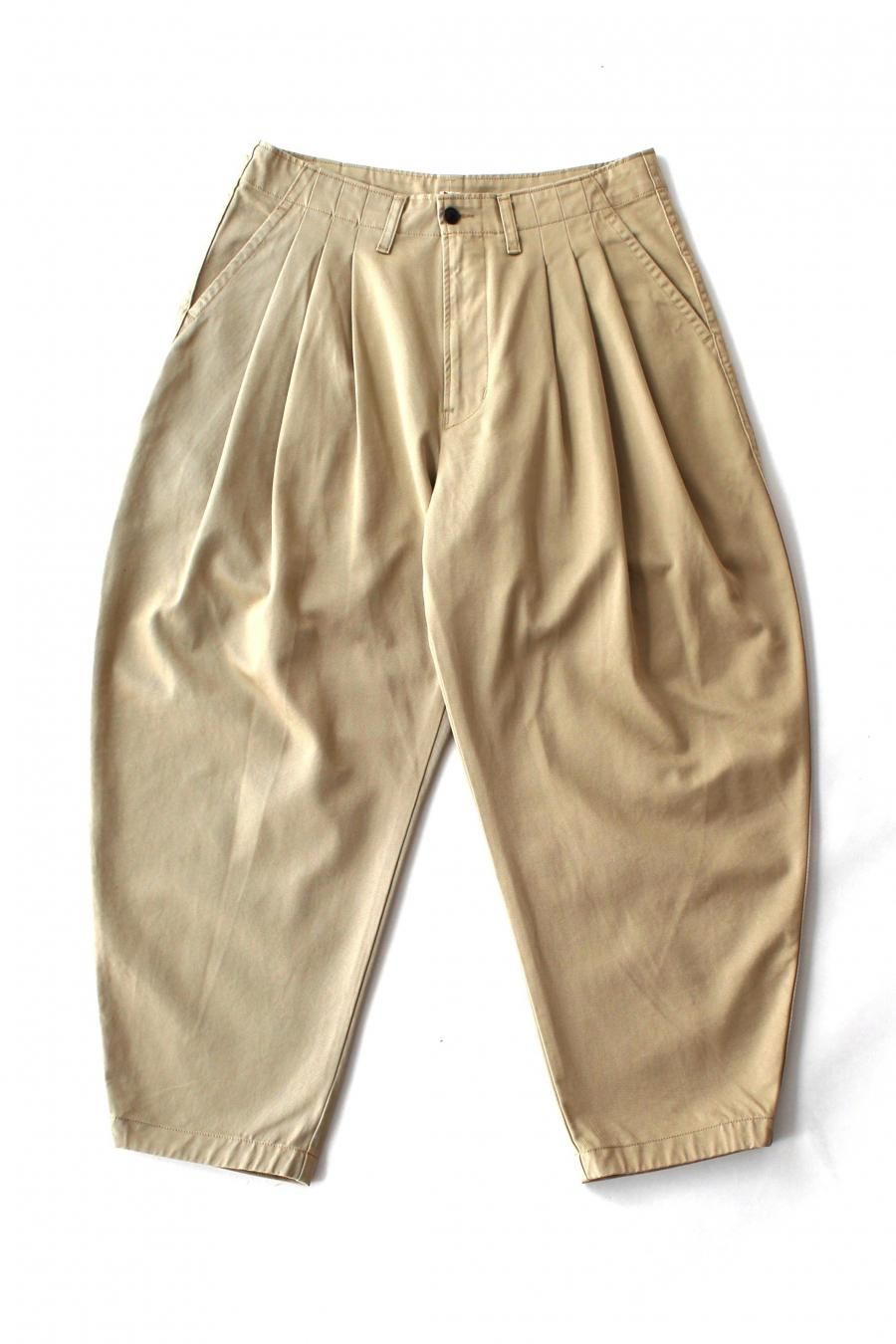 【Porter Classic】　サッチモチノ　3タック Porter Classic(ポータークラシック) 3タックチノパンSATCHMO