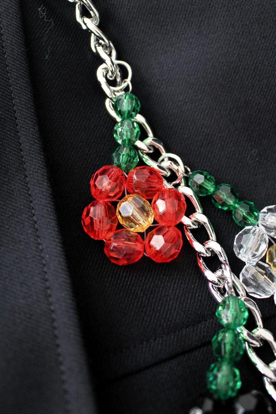 noir kei ninomiya（ノワール・ケイニノミヤ）ビーズ×チェーン 正規