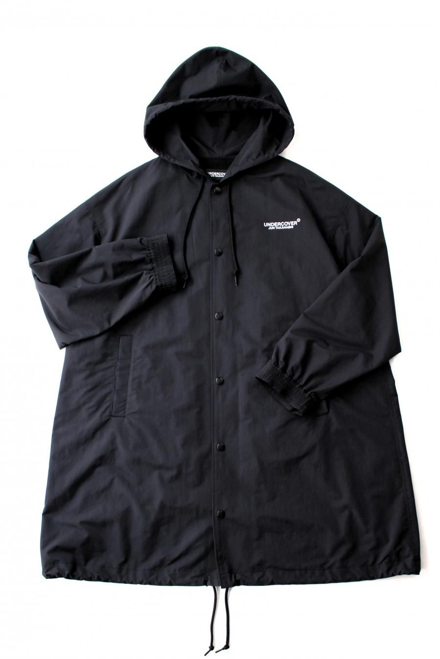 undercoverフード付きコーチジャケット UNDERCOVER（アンダーカバー）裏メッシュフードロングコーチJKT
