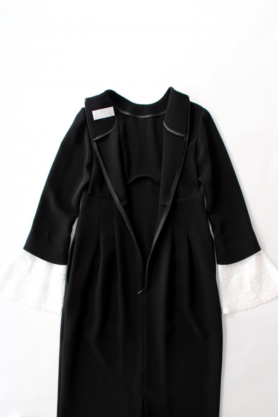 AC0298　誂仕立付黒留袖　松千鳥　フリーサイズ AC0298 誂仕立付黒留袖 松千鳥 フリーサイズ