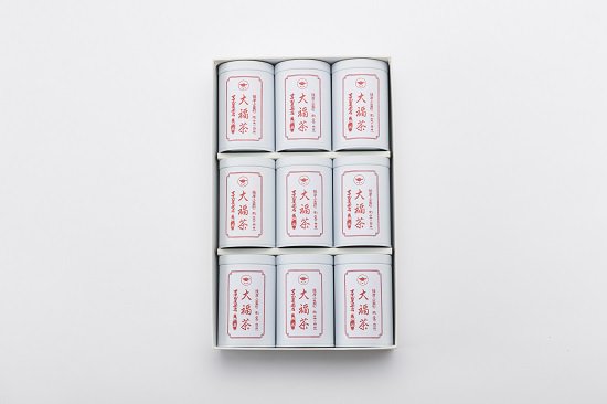【大福茶】80g缶９本　お詰め合わせ　【次回2024年11月販売開始】
