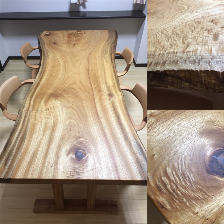 11590円 新品未使用 天然木 無垢材 一枚板 極厚天板 一点もの 座卓 ローテーブル
