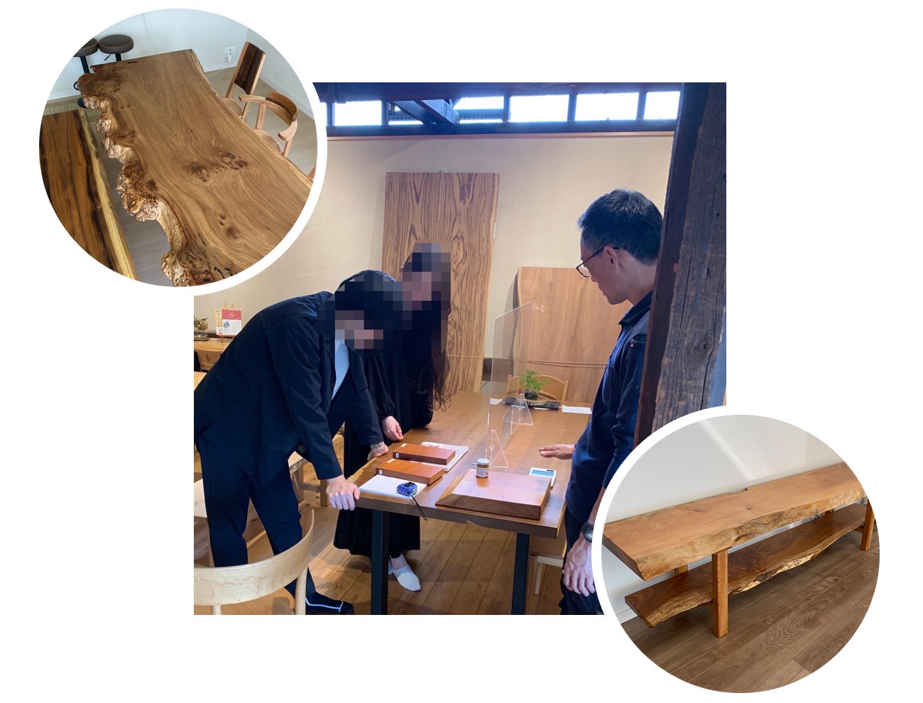 希少】琉球松 一枚板テーブル - 沖縄県の家具