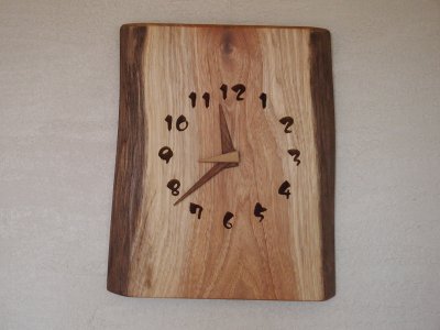 木の時計 胡桃 手作りの木製時計 埼玉県八潮市 木の店 木楽