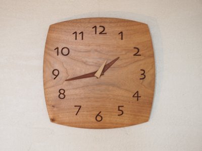 木の時計 くるみ 手作りの木製時計 埼玉県八潮市 木の店 木楽