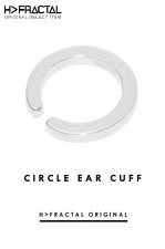 CIRCLE EAR CUFF(SILVER)「フラクタル」[アクセサリ]
