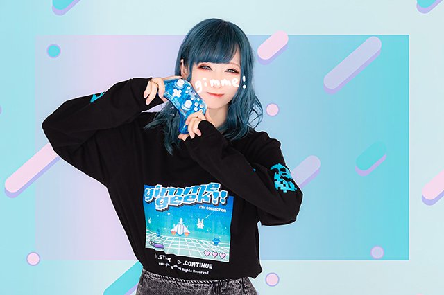 受注商品】gimmegeek!! - 8bit GAME L/S TEE (BLACK)「ギミーギーク」