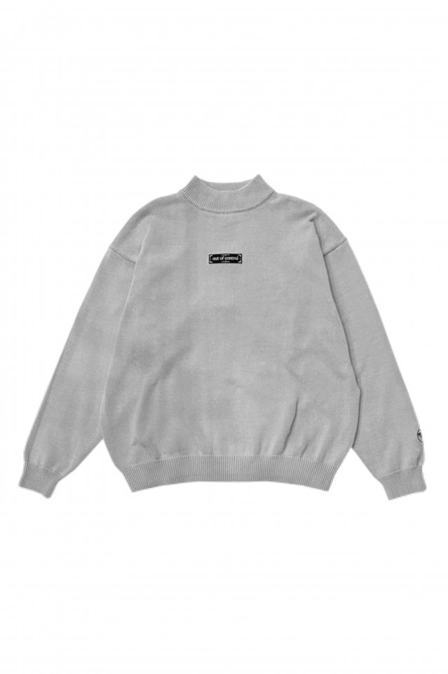 【30%OFF】PRDX MOCKNECK KNIT「out of control」(GRAY)