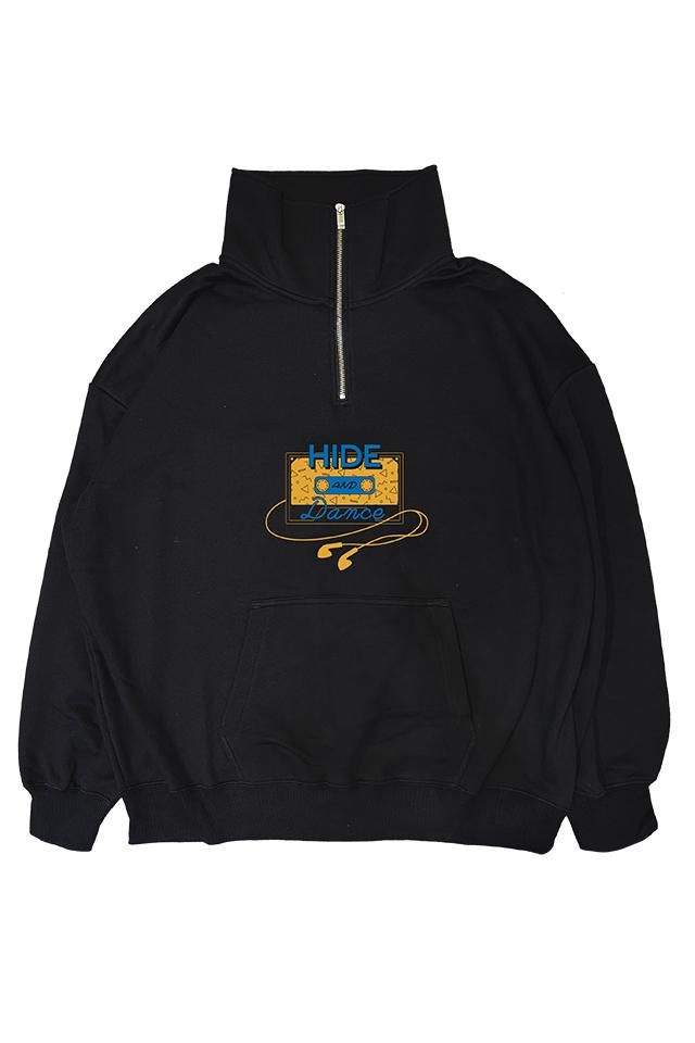 佪λRIOT APPAREL - Yuka Nagase - Half Zip Trainer ( BLACK )