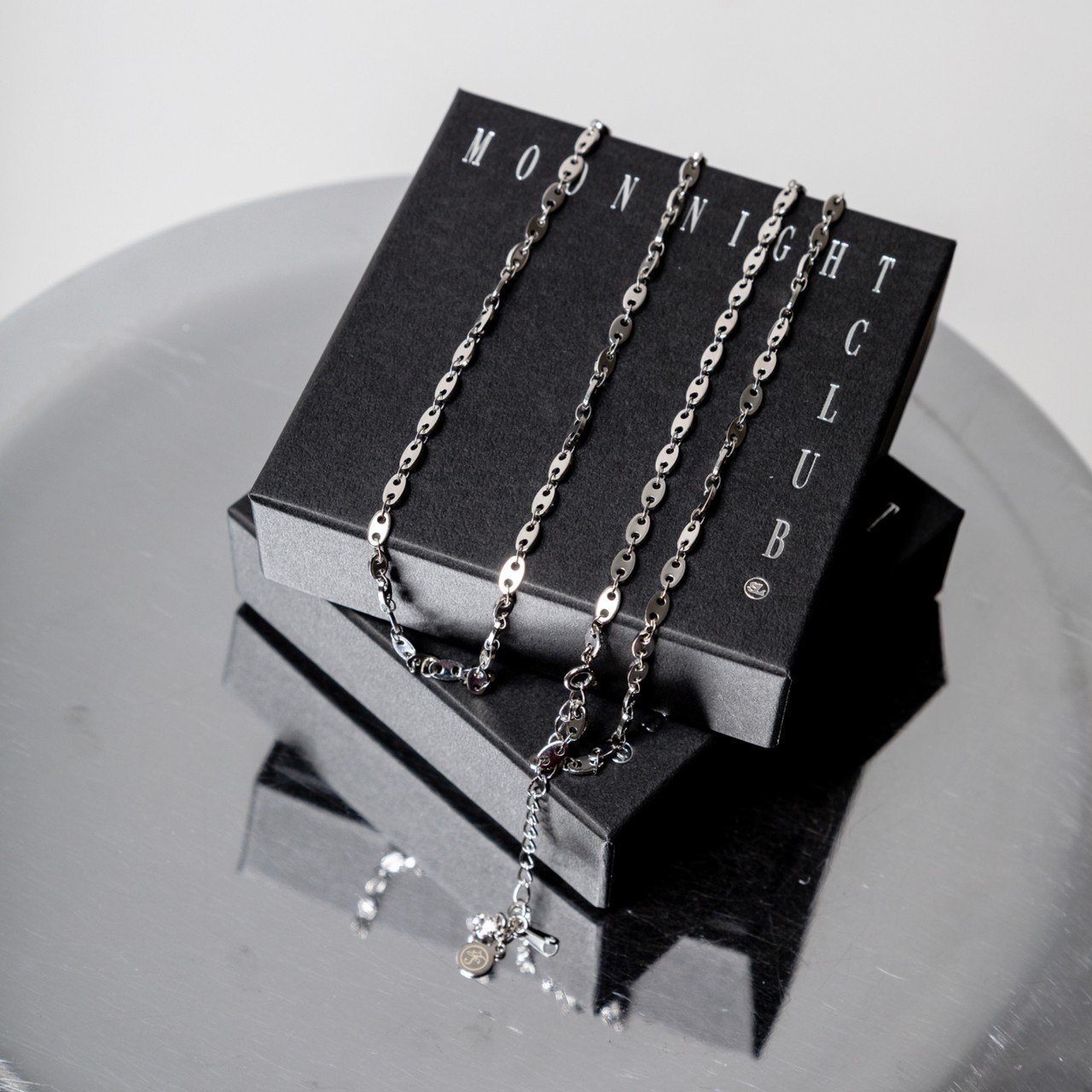 数量限定販売】Suu×LISTLESS-star chain necklace(BLACK/CLEAR