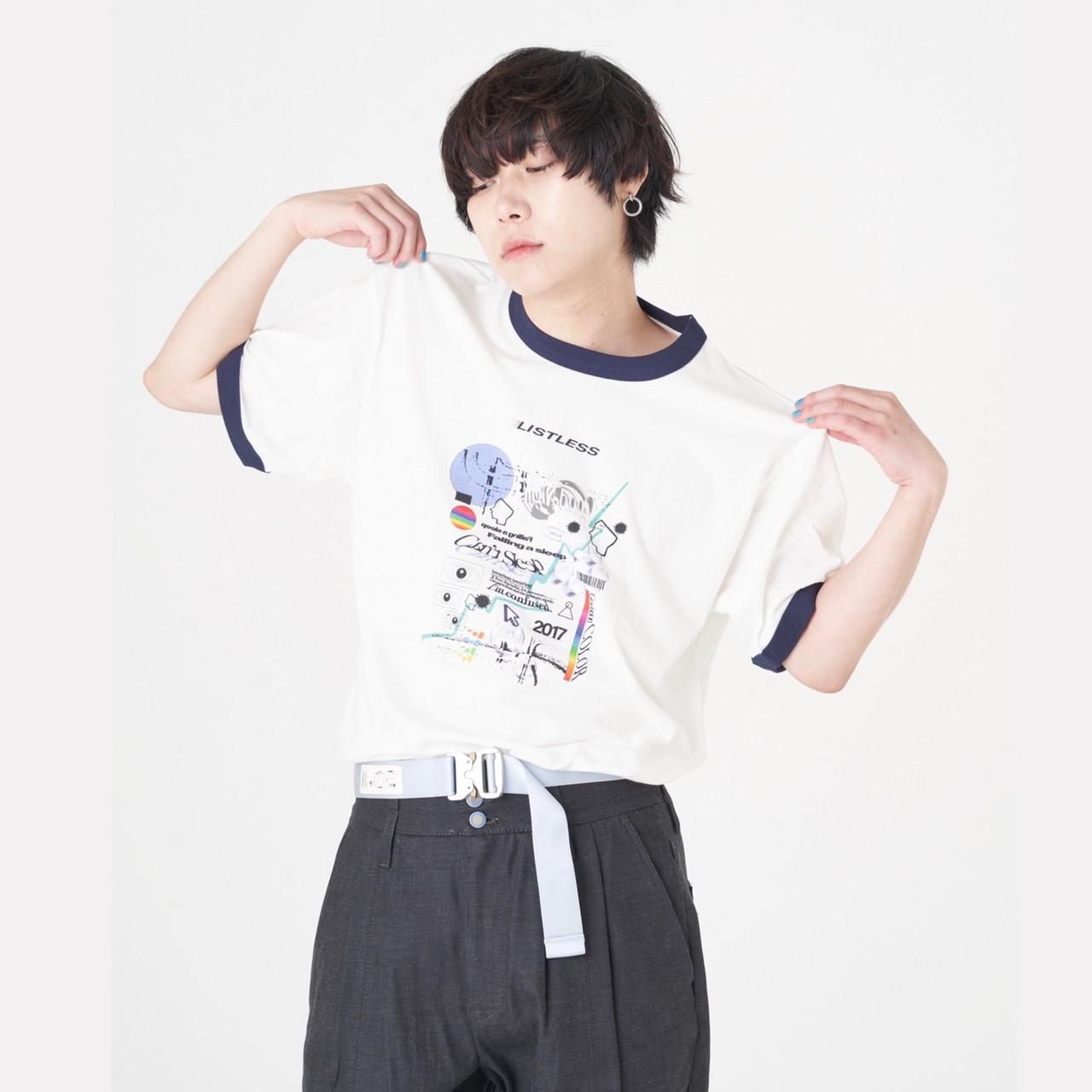 LISTLESSから缶バッチ付き新作リンガーTシャツ【『listless XP