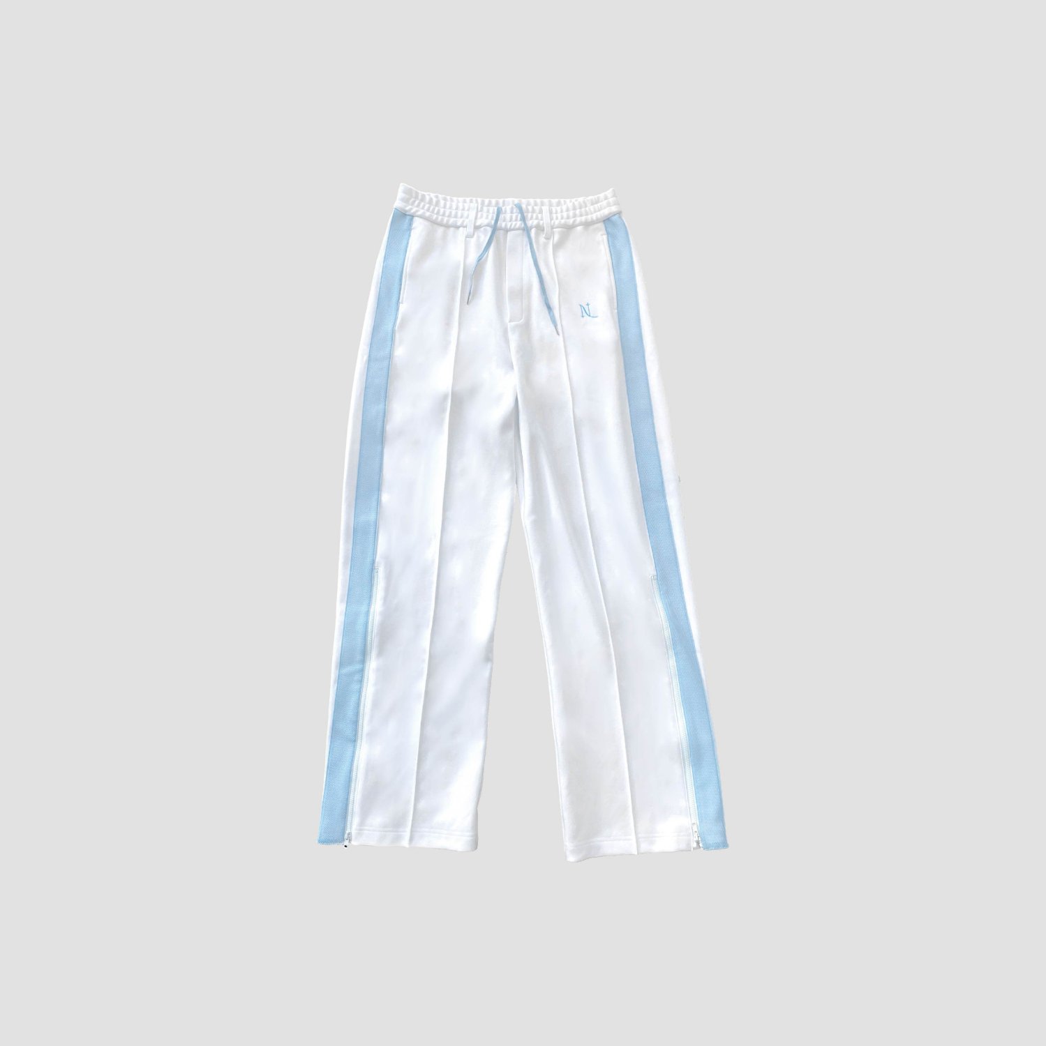 ڼ6椪Ϥͽ- TRACK SIDE ZIP PANTS -WHITE